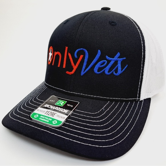 Only Vets Mens Baseball Cap Hat Low Profile Richardson 112 Embroidered - Picture 2 of 4